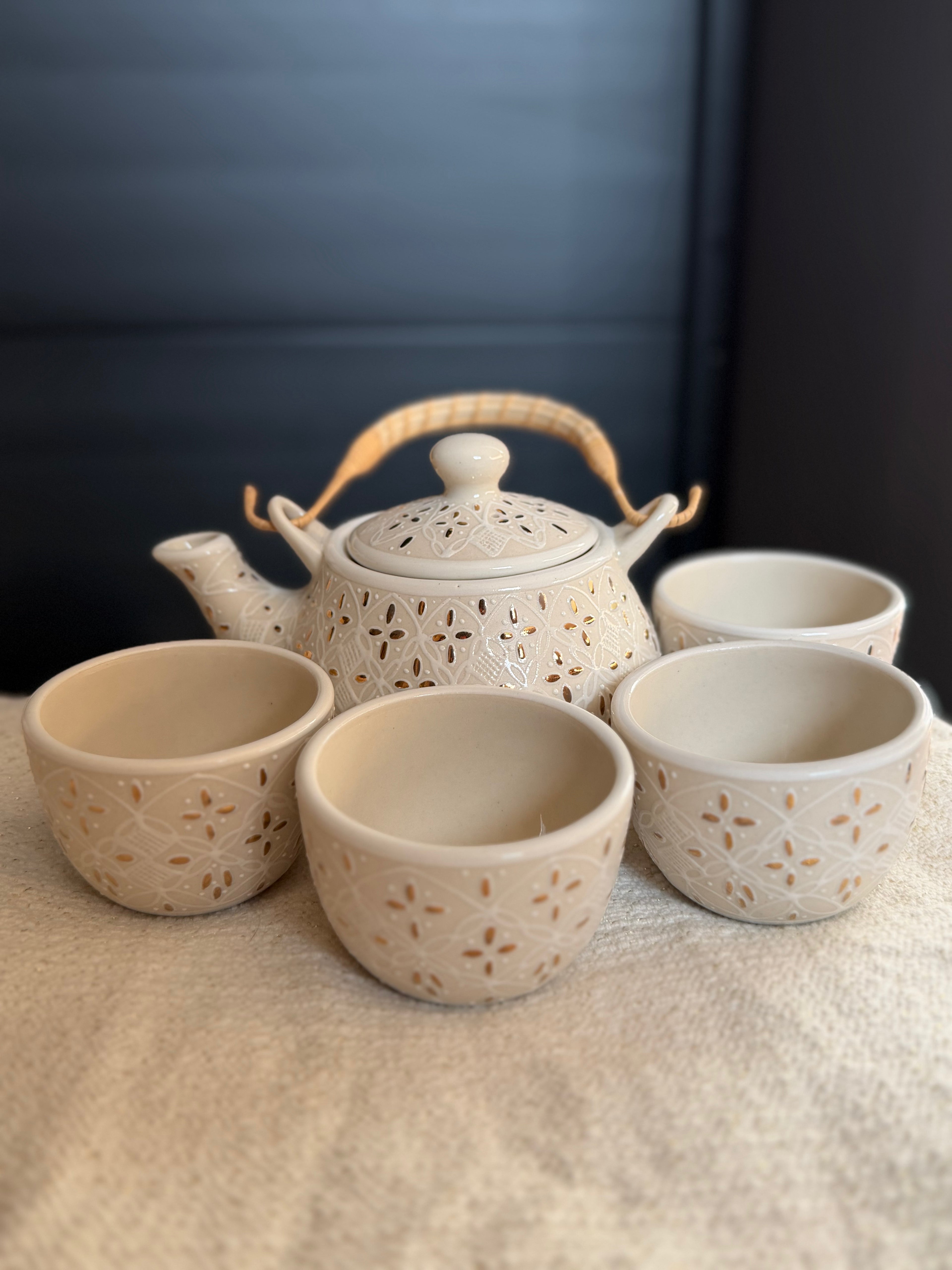 Tea set Solar Blanco 5 piece